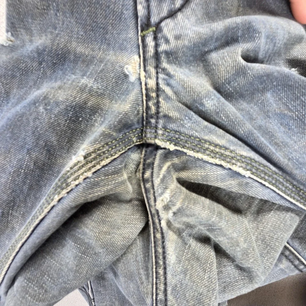 Diesel Jeans Mens 32x34 Blue Krooley Regular Slim Carrot Made in Italy 0804J